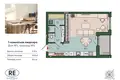 1 room studio apartment 41 m² Kaliningrad, Russia