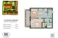 1 room apartment 60 m² Kaliningrad, Russia