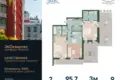 2 room apartment 96 m² Russia, Russia