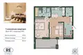 1 room apartment 57 m² Kaliningrad, Russia