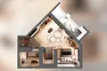 1 room studio apartment 44 m² Kaliningrad, Russia